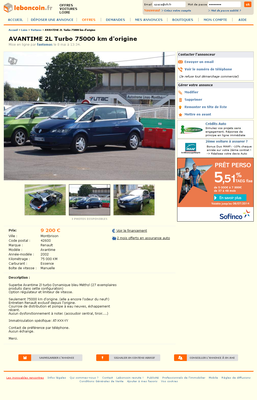 & FireShot Screen Capture #016 - 'AVANTIME 2L Turbo 75000 km d'origine Voitures Loire - leboncoin_fr' - www_leboncoin_fr_voitures_658287277_htm_ca=22_s.png