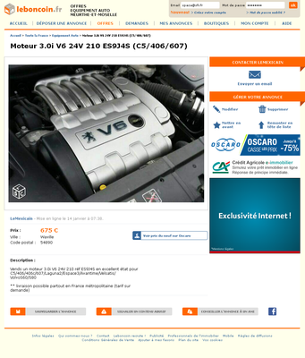 & FireShot Screen Capture #131 - 'Moteur 3_0i V6 24V 210 ES9J4S (C5_406_607) Equipement Auto Meurthe-et-Moselle - leboncoin_fr' - www_leboncoin_fr_equipement_auto_756434120_htm_ca=12_s.png