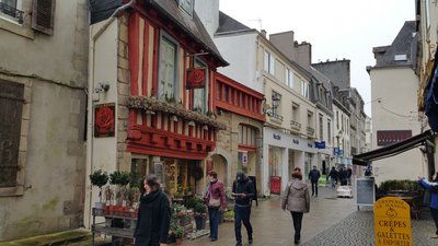 Quimper: rue pietonne