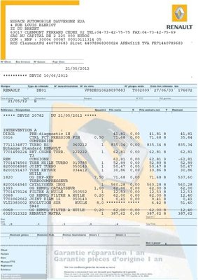 Devis Renault 1ère Page