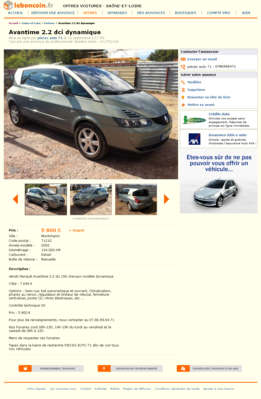 Avantime 2.2 dci dynamique Voitures Saône-et-Loire - leboncoin.fr 2012-09-14 00-12-15.png