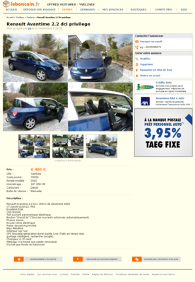 & Renault Avantime 2.2 dci privilege Voitures Yvelines - leboncoin.fr 2012-09-16 14-15-38.png