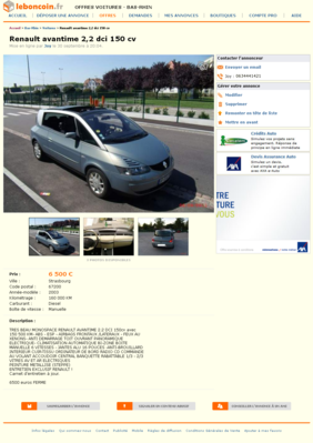 Renault avantime 2,2 dci 150 cv Voitures Bas-Rhin - leboncoin.fr 2012-10-05 16-36-45.png