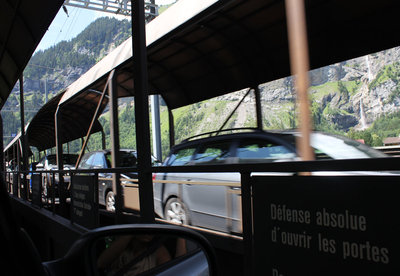 avantime sur le train Kandersteg