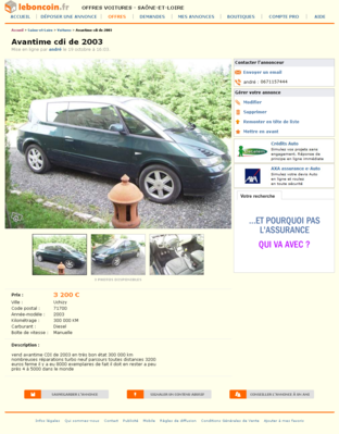 & Avantime cdi de 2003 Voitures Saône-et-Loire - leboncoin.fr 2012-10-22 19-22-43.png