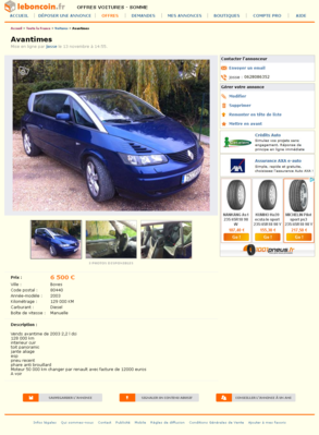 & Avantimes Voitures Somme - leboncoin.fr 2012-11-17 01-59-11.png (1.15 Mio) Consulté 5459 fois & Avantimes Voitures Somme
