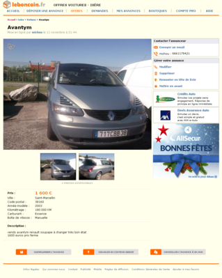 & Avantym Voitures Isère - leboncoin.fr 2012-12-21 00-07-22.png (914.76 Kio) Consulté 5303 fois & Avantym Voitures Isère