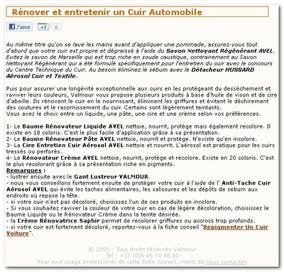 Rénover et entretenir un cuir automobile